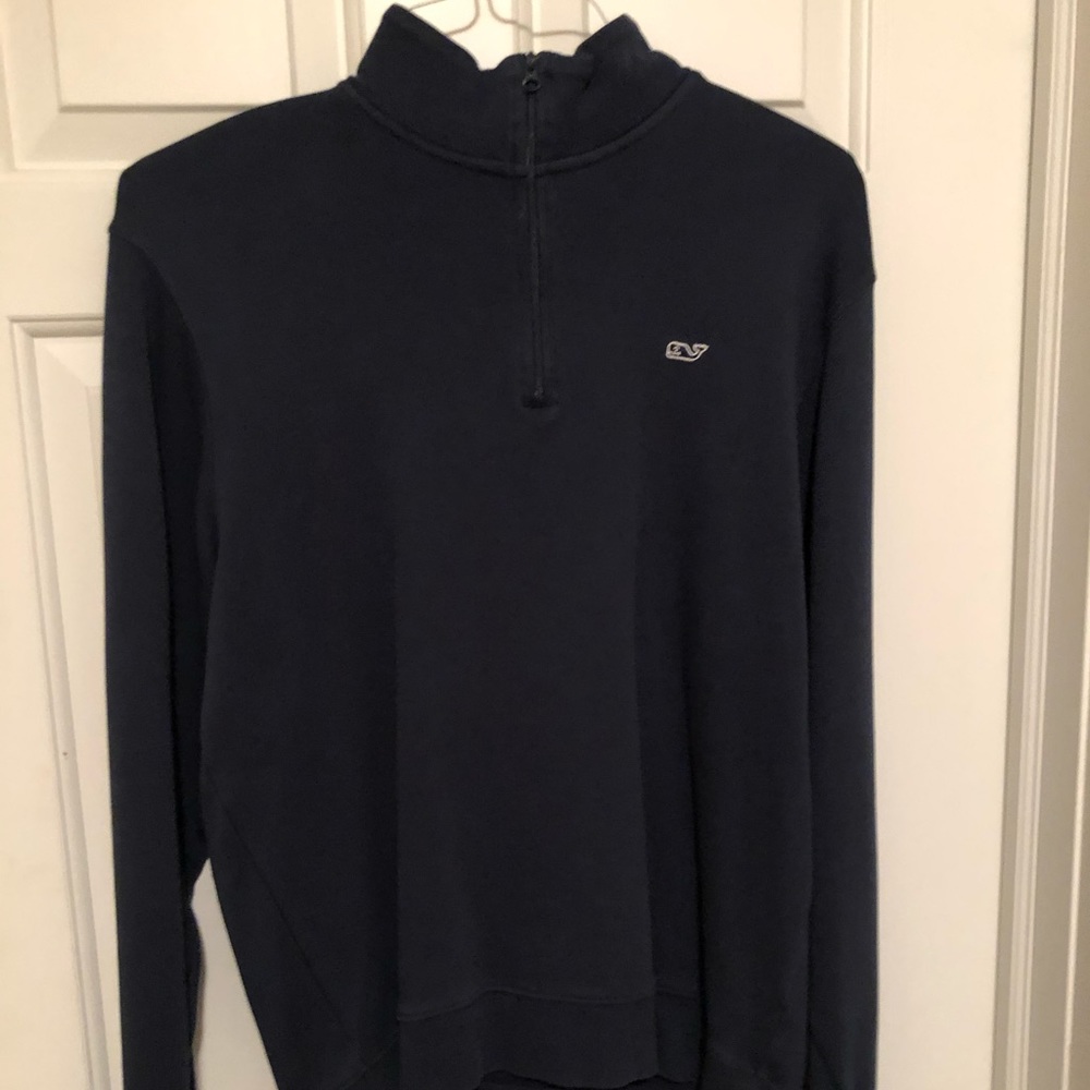 Navy blue pullover.  Worn 2 or 3 times